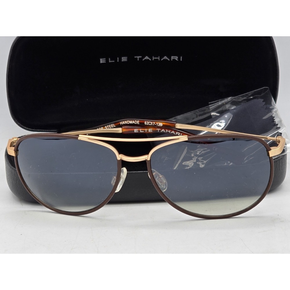 NEW Elie Tahari Women's EL236 Metal UV Protective Aviator Sunglasses - 62-17 129